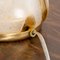 Mushroom Lampe aus Murano Glas mit floralen Emaille in Bernstein, Braun & Gold, Italien 14