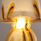 Mushroom Lampe aus Murano Glas mit floralen Emaille in Bernstein, Braun & Gold, Italien 11