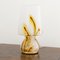 Mushroom Lampe aus Murano Glas mit floralen Emaille in Bernstein, Braun & Gold, Italien 8