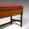 Antique Victorian English Duet Music Stool or Piano Bench, 1880s 10