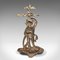 Vintage Italian Brass Decorative Stick Stand or Hall Rack with Male Figure, 1940s, Image 5