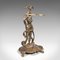 Vintage Italian Brass Decorative Stick Stand or Hall Rack with Male Figure, 1940s 1