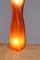 Lampada da terra vintage in fibra di vetro arancione, Immagine 8