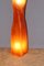 Orange Vintage Vintage Fiberglas Stehlampe 8