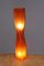 Orange Vintage Vintage Fiberglas Stehlampe 1