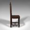 Antike englische Gothic Revival Stühle aus geschnitzter Eiche, 2er Set 5