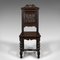 Antike englische Gothic Revival Stühle aus geschnitzter Eiche, 2er Set 3