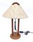 Lámpara de mesa Mid-Century moderna de madera, Imagen 1