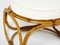 Sofá italiano y taburete de bambú con tela Bouclé, años 60. Juego de 2, Imagen 3