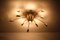 Spanish Halogen Ceiling Lamp in Rose Gold from Esteluz, 1980s 6