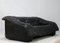 Black Leather Sofas Pas D'Urbino Lomazzi for Ligne Roset, 1982, Set of 2, Image 12