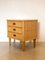 Wood and Wicker Bedside Chest of Drawers, 1970s, Image 2