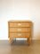 Wood and Wicker Bedside Chest of Drawers, 1970s 1