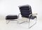 Bauhaus Leather Chair & Ottoman in the Style of Marcel Breuer, Set of 2, Image 2