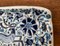 Handgefertigter griechischer Vintage Nassos Blauer Keramik Aschenbecher mit Hirsch und Blumen Ornament von Rodos Ceramics 6