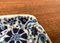Cendrier Nassos Vintage en Céramique Bleu Fait Main avec Ornement de Cerf et de Fleur de Rodos Ceramics 14