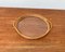 Vintage Hollywood Regency Style Tray in Bamboo and Glass, 1970s 11