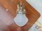 Art Deco Schwanenförmige Wandlampe aus Messing 3