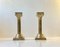 Vintage Corinthian Column Candlesticks in Brass, Set of 2 1