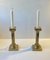 Vintage Corinthian Column Candlesticks in Brass, Set of 2, Image 2