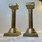 Vintage korinthische Säulen Kerzenständer aus Messing, 2er Set 4