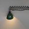 Lámpara de puerta austriaca esmaltada y cromada, años 30, Imagen 7