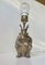 Vintage King Toad Table Lamp in Brass, Image 6