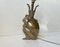 Vintage King Toad Table Lamp in Brass 4