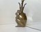 Vintage King Toad Table Lamp in Brass, Image 4