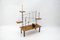 Mid-Century Modern Etagere aus Metall & Holz, 1960er 10