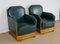 Art Deco Armchairs in Solid Cherry, Early 20th Century, Set of 2, Image 2