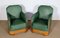 Art Deco Armchairs in Solid Cherry, Early 20th Century, Set of 2 1