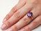 Ring aus Gold und Silber mit Amethyst und Diamanten 2