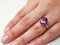 Ring in Gold and Silver with Amethyst and Diamond 2
