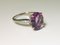 Ring in Gold and Silver with Amethyst and Diamond, Image 3