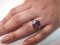 Ring in Gold and Silver with Amethyst and Diamond 5