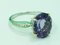 Ring in Gold and Silver with Amethyst and Diamond 4
