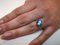 Ring in White Gold with Blue Topaz & Diamonds 5