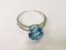 Ring in White Gold with Blue Topaz & Diamonds 3