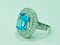5 Carat Blue Topaz Silver Ring, Image 8
