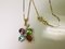 Pendant in Yellow Gold with Natural Gemstones and Diamond 6