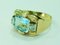 Vintage Aquamarine Ring with Diamonds 1