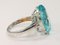 Ring in Gold and Silver with Blue Topaz and Diamonds 4