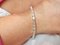 Bracciale in argento con topazio bianco, Immagine 3