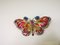 Schmetterling Brosche aus Gold und Silber mit Rubin, Saphir & Emaille 6