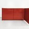 Rot lackiertes italienisches Mid-Century Modern Sideboard aus Massivholz, 1980er 8