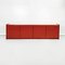 Mid-Century Modern Italian Red Lacquered Sideboard in Solid Wood, 1980s 2