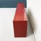 Rot lackiertes italienisches Mid-Century Modern Sideboard aus Massivholz, 1980er 5