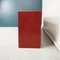 Rot lackiertes italienisches Mid-Century Modern Sideboard aus Massivholz, 1980er 4