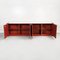 Mid-Century Modern Italian Red Lacquered Sideboard in Solid Wood, 1980s, Image 3